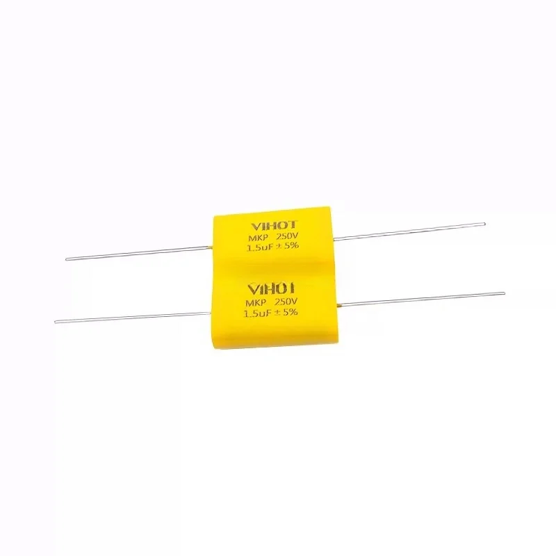 5PCS 250V Stepless MKP Flat Shaft Through-Center Capacitor 1.0~8.2uF Treble Film Capacitor Crossover Audio