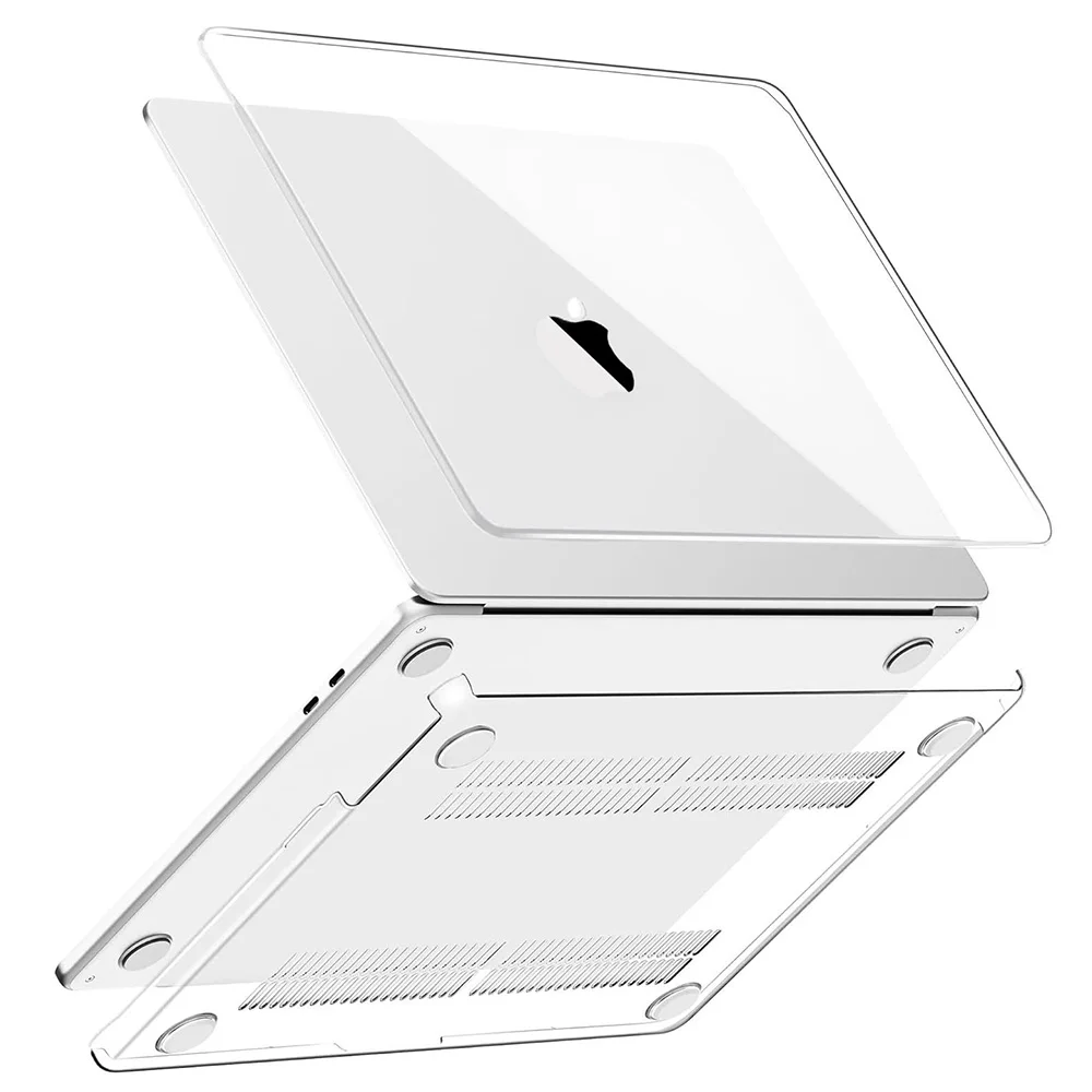 Capa Dura Transparente para MacBook Air 13 A2337 A2179 A1932 e MacBook Pro 13 Chip M2 A2338 A2289 A2251 A2159 A1989 A1708