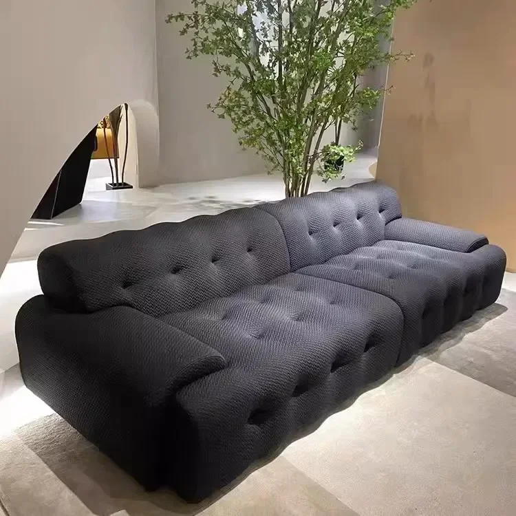 Italian living room minimalist style modern minimalist designer fabric freehand space Nordic small apartment Rochburg sofa