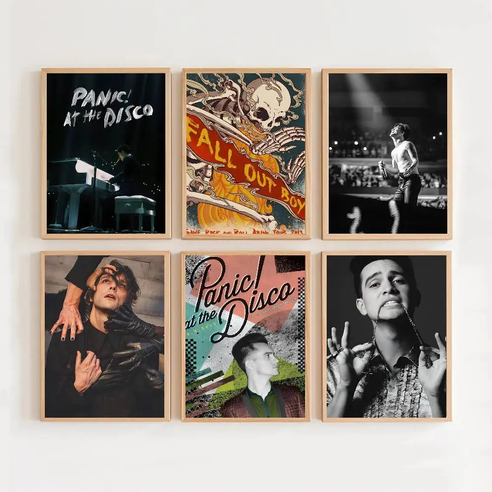 At The DiscO- HO-t Panic Band Poster HD Art Sticky Wall Waterproof Home Living Room Bedroom Bar Aesthetic Decoration