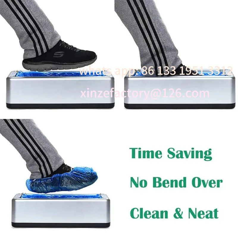 Customizable Automatic Shoe Cover Machine Waterproof Disposable Shoes Cover Overshoes Dispenser Portable Hand-Free Machine for H