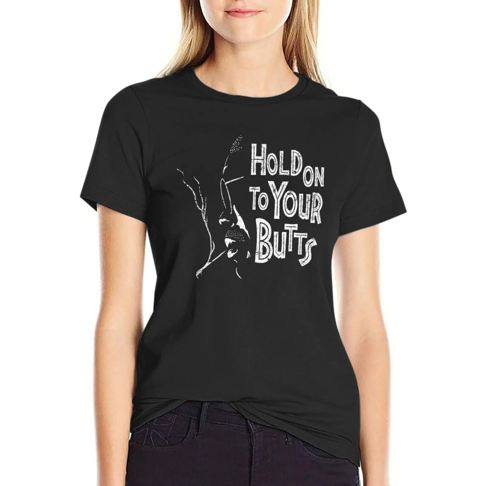 Hold On To Your Butts T-Shirt hippie clothes female plus size tops white t-shirt dress for Women sexy