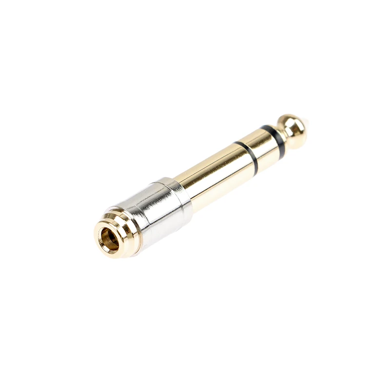 Hot 1Pc 6.35mm To 3.5mm Converters 1/4