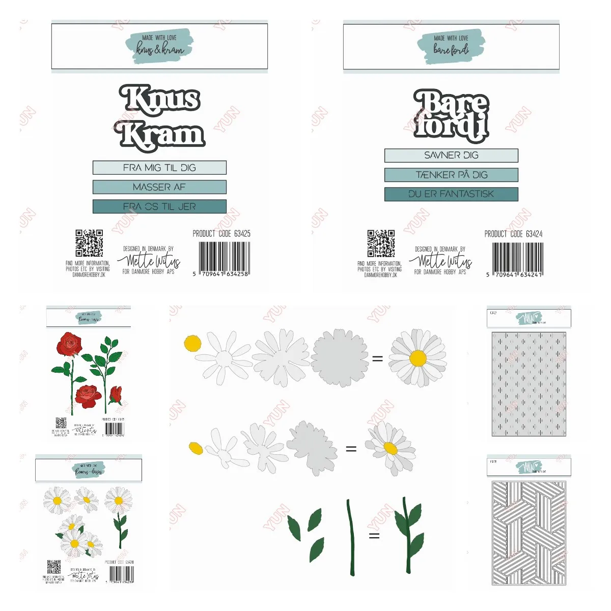 

Flowers Roses Daisies Small Lines Woven Background Metal Cutting Dies Knives Mold Silicone Stamps DIY Scrapbooking Card Sticker