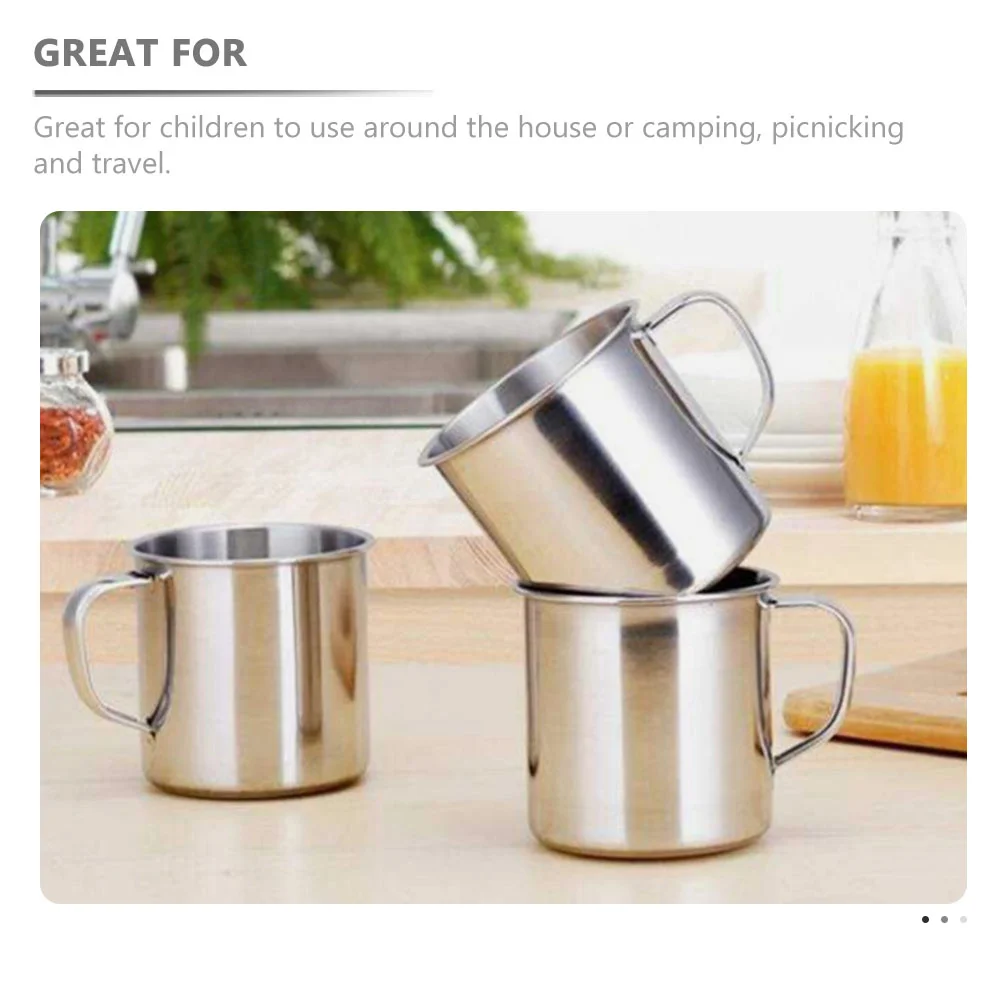 5 Pcs Espresso Cups Office Kindergarten Water Stainless Steel Travel Insulated Portable Coffee Mug