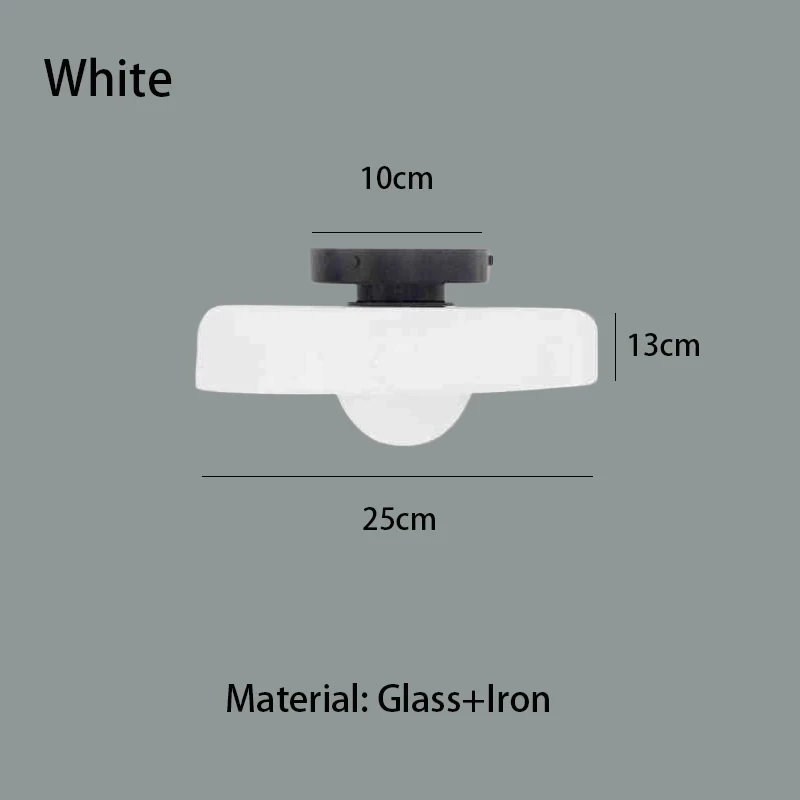Modernvintage Glazen Plafondlamp Gang Gang Balkon Keuken Hal Licht Slaapkamer Plafondlamp Multi-Gekleurd Glas