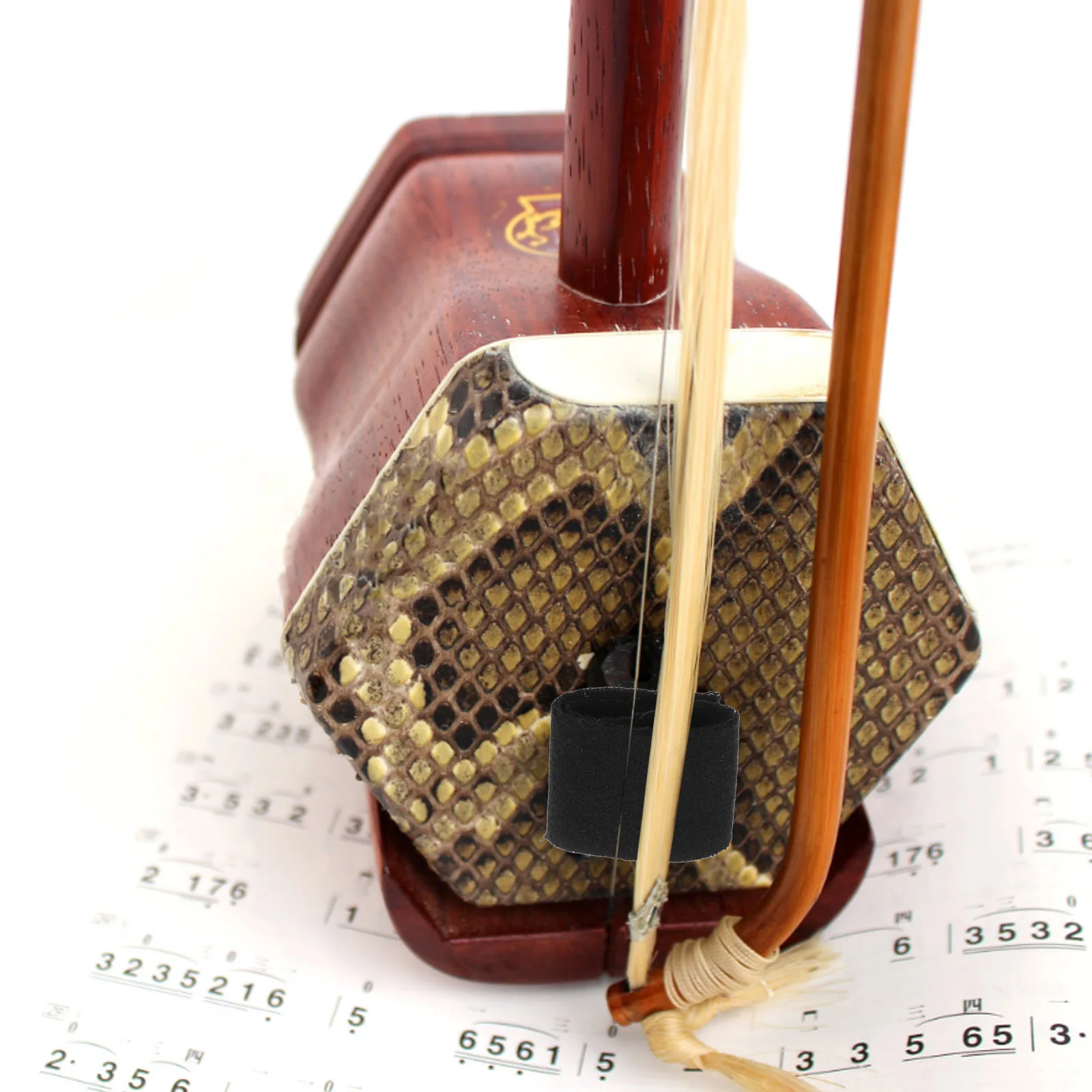 4 قطعة Erhu وسادة الحد من الضوضاء ورأى الصوف الأسود وسادة امتصاص الصوت وسادة التحكم الرنين لأداء الممارسة