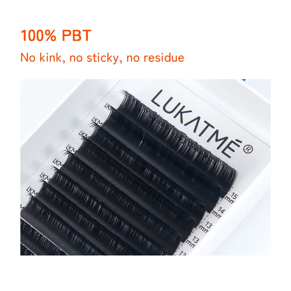 LUKATME Classic Eyelash Extensions Premium Soft Mink Lashes Individual Natural False Eyelash Supplies Enlarge Eyes Makeup Tools