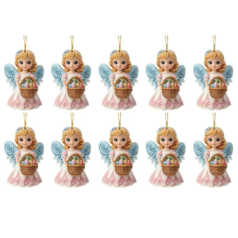 Sweet Angel Girl Acrylic Keychain Car Rearview Mirror Accessories Backpack Small Pendant Eco-Friendly