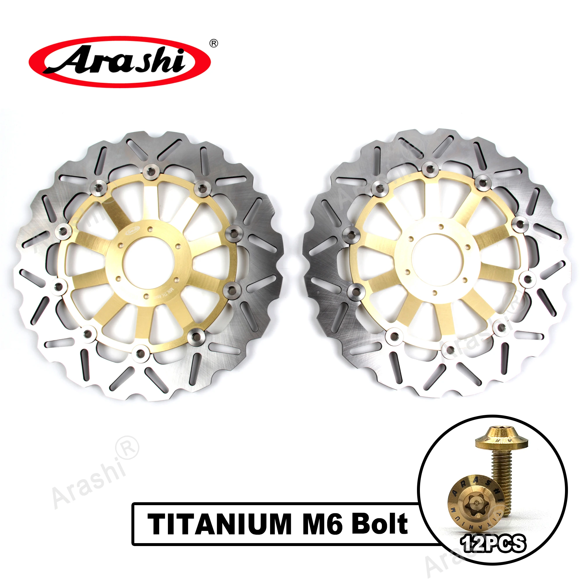 Arashi 296mm Volledige Drijvende CNC Remschijf Rotor Remschijf Voor HONDA VFR750F VFR 750 F 1994 1995 1996 1997 VFR-F750