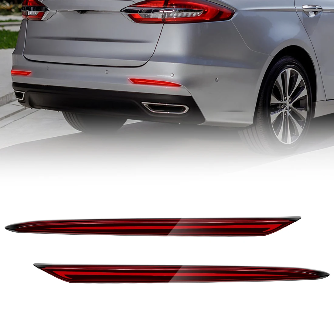 

Car Rear Bumper Reflector Light For Ford Mondeo Fusion 2019 2020 2021 2022 Dynamic Turn Signal Lamp Tail Brake Light Stop Lamp