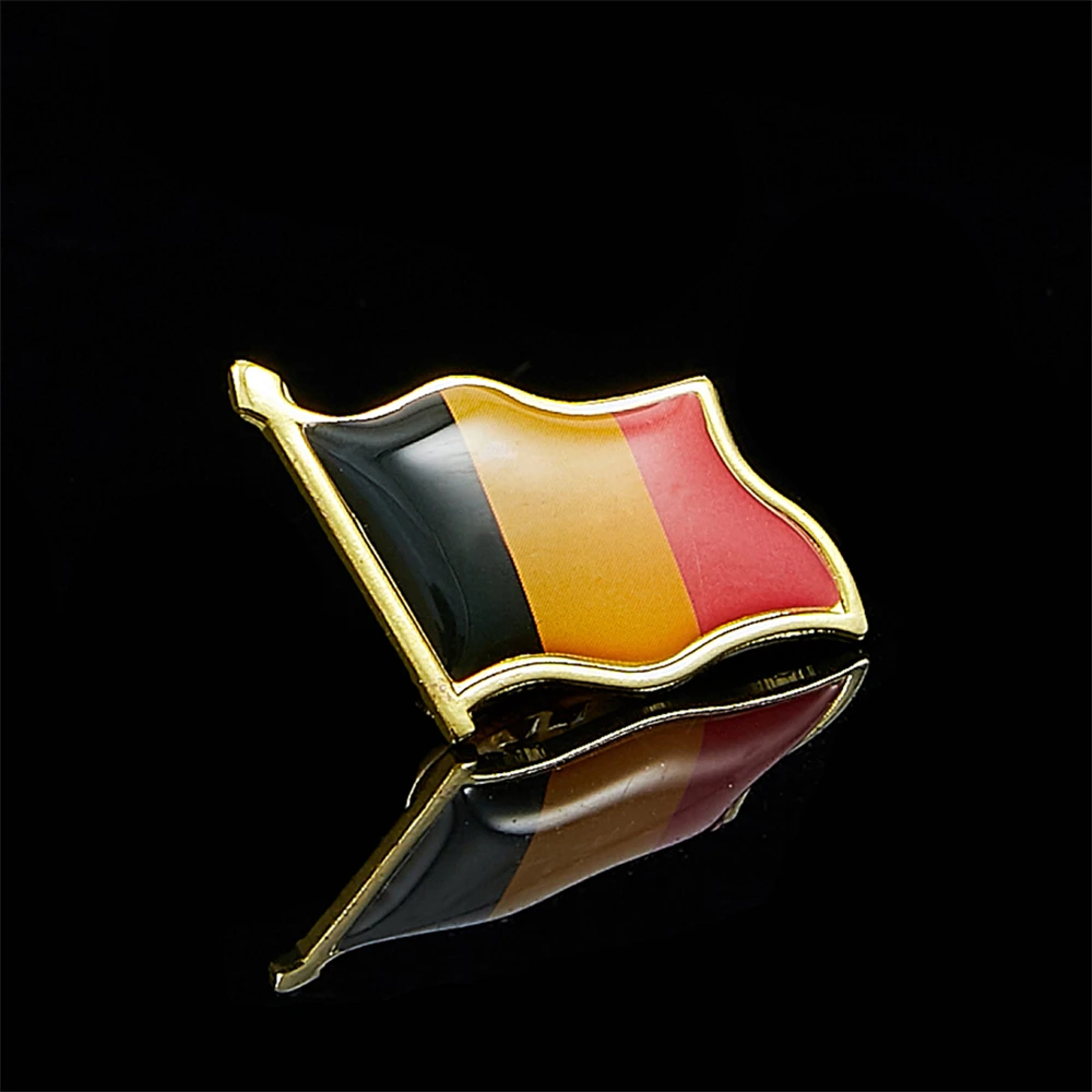 Belgium Vlag Epoxy Reversspeld Badge/Broche Voor Casual Pak Kleding Tas Accessoires Decoratie