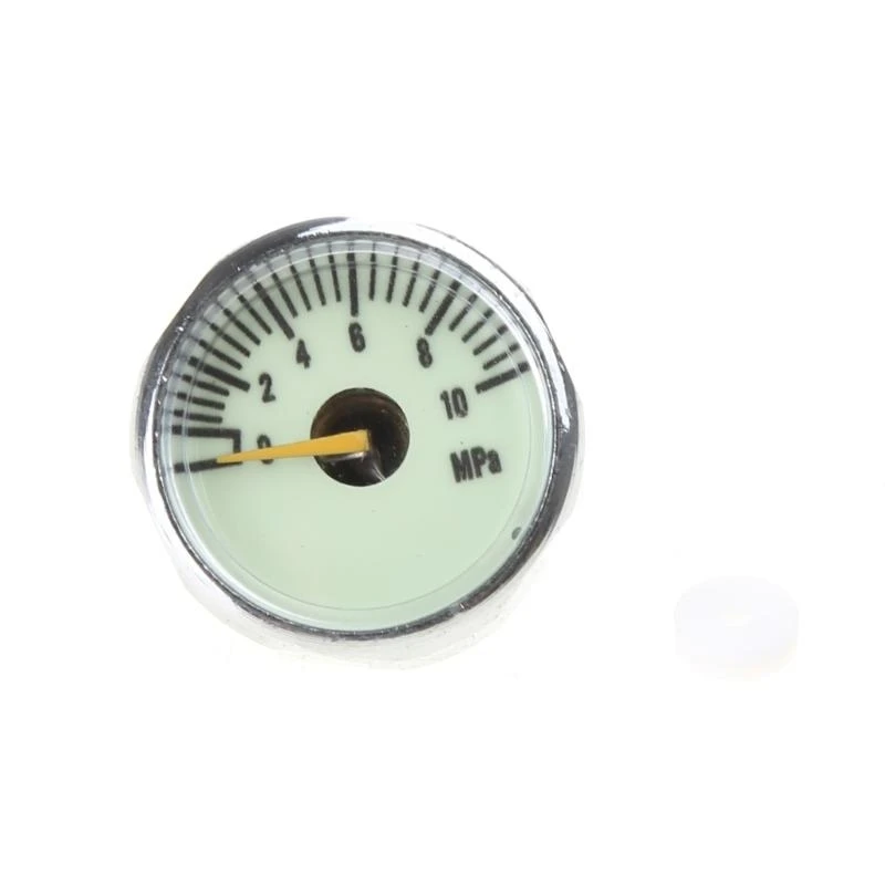 

M8Thread Leak Detector Gas Pressure Meter with Backlit Mini Propane Tanks Gauge Level Indicator 25mm Diameter Portable