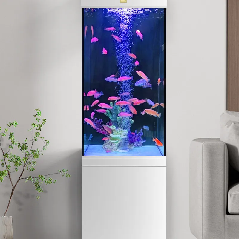 

Вертикальный аквариум O Living Room Bottom Filtration для малых и средних помещений, модель 2026 года, с самоциркуляцией воды, напольный, от пола до потолка