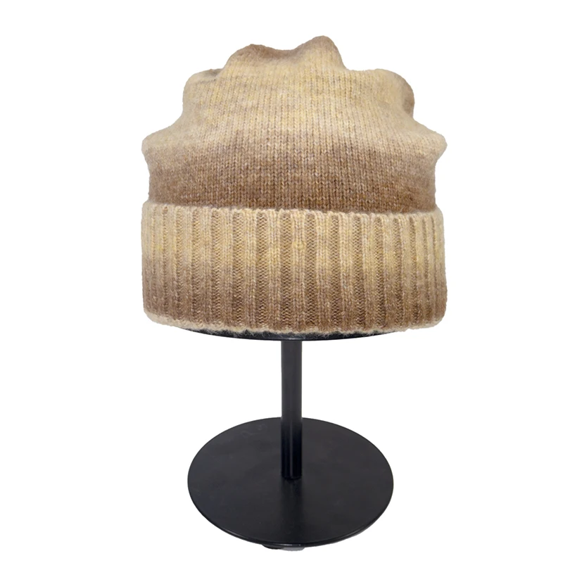 قبعة المرأة قبعة الشتاء الصوف متماسكة الملونة الدافئة ملحق للخريف الطقس البارد التزلج الرياضة في الهواء الطلق تنزه تسلق #3