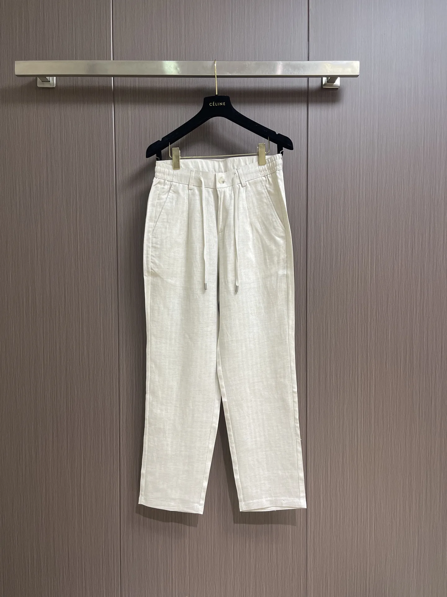 BC26ss spring and summer new light and thin blend drawstring casual pants