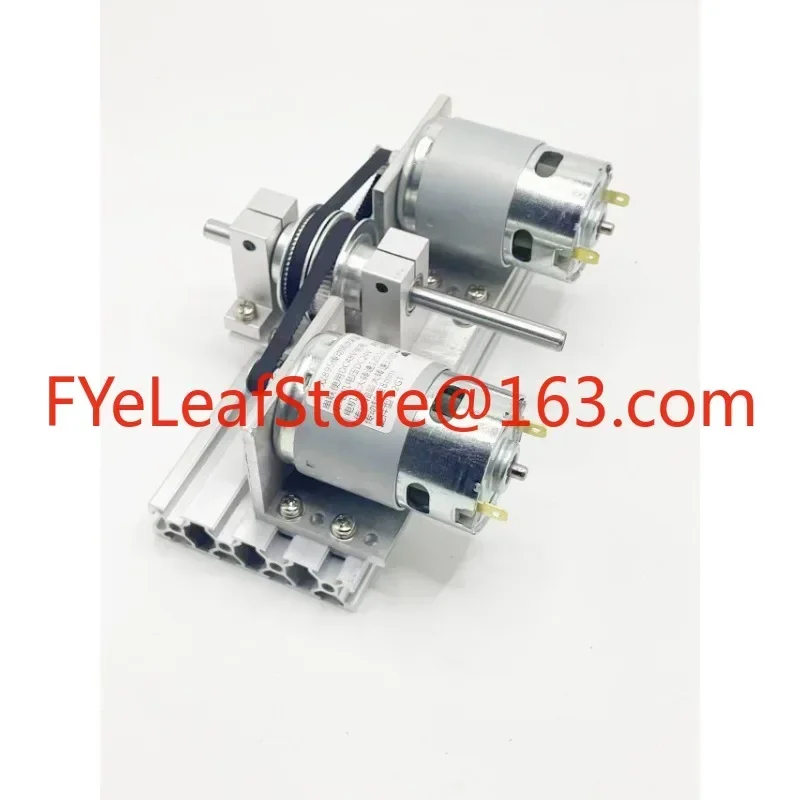 for775 795 895 DC Dual Spindle Motor Drive Kit 12V 24V Large Torque Timing Belt Pulley 60 80 Teeth Synchronous Wheels.