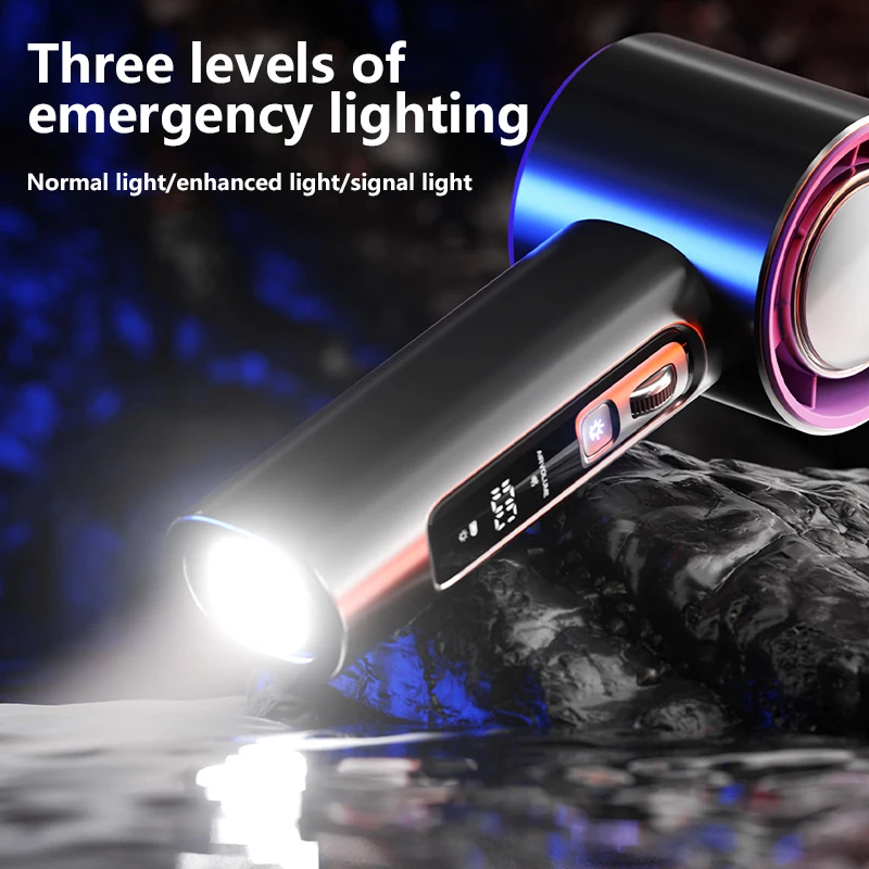 Xiaomi 휴대용 핸드 헬드 팬 10000mAh USB 충전식 고속 터빈 소형 팬 100 풍속 조절 가능한 얼음 냉각 팬