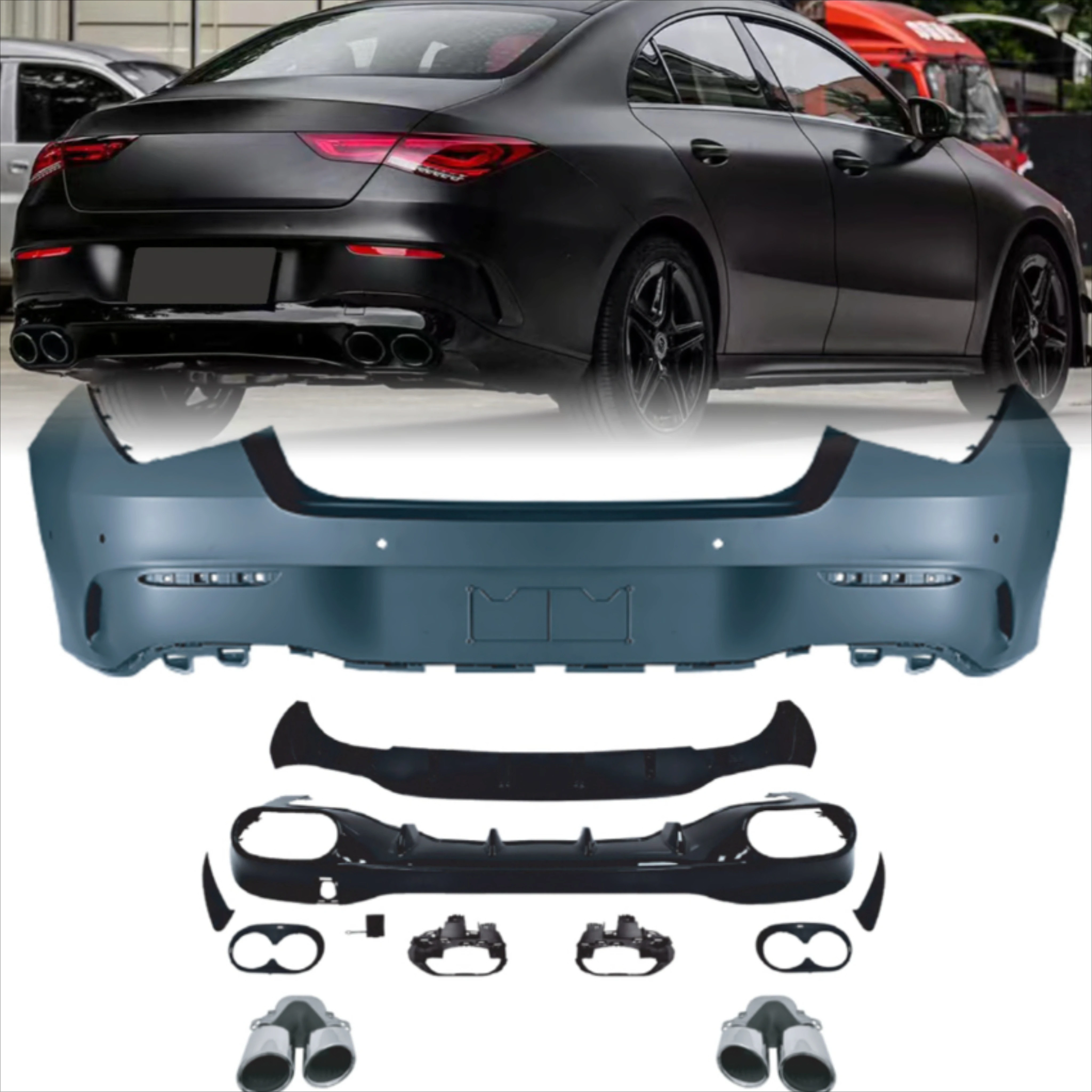 Wholesale Used Bodykit for W118 CLA200 CLA250 CLA Class Upgrade CLA45s Body Kits Cla45 Rear Diffuser