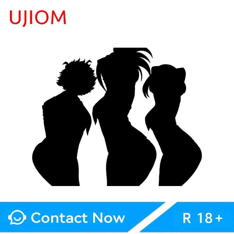 UJIOM Uraraka Ochako Have Clothes Wall Sticker Mina Ashido YAOYOROZU MOMO Anime Graphics Decal Suitable For Switch Wall Decor