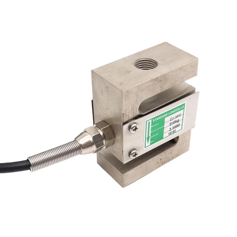 S-type shear beam load cell for tensile testing machine Stainless steel 1 kg 500 kg Capacity horizontal mounting