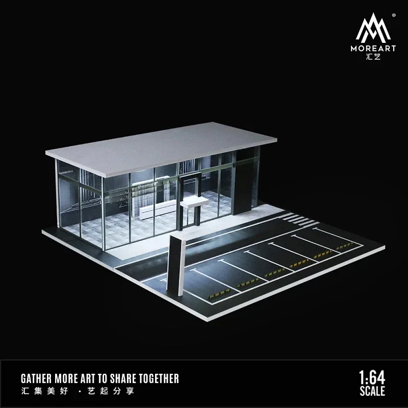 

MoreArt Time Micro 1:64 MB Showroom with Led Lighting Diorama