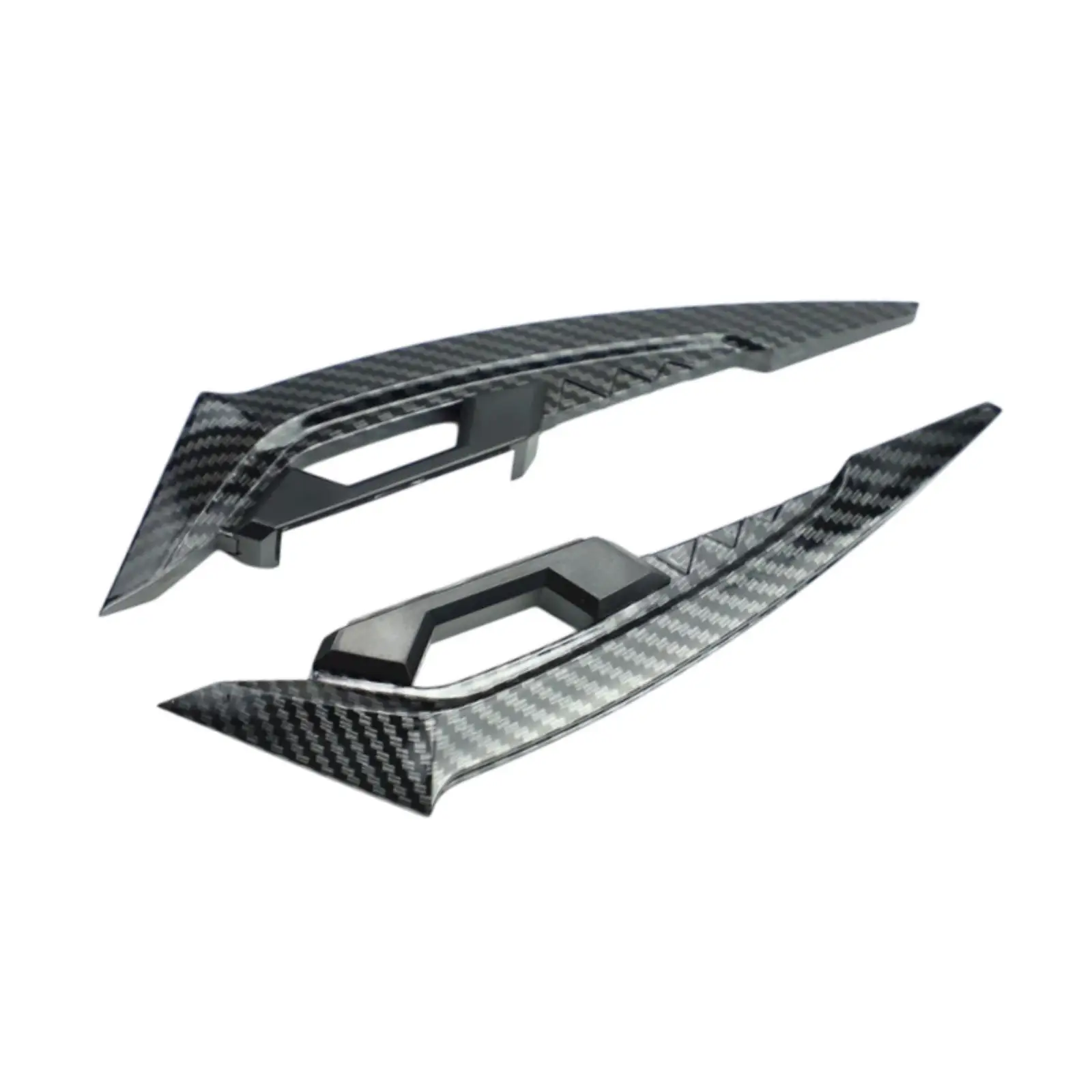 

Motorcycle Scooter Spoiler Side Winglet Universal Carbon Pattern Air Deflector ABS Lightweight for Bike Modification Kit
