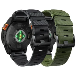 QuickFit 22mm 26mm Nylon Strap For Garmin Fenix 7 7X 6X Pro/Epix Pro Gen 2 51mm 47mm/Fenix6 5Plus 5XPlus Braided Watchband