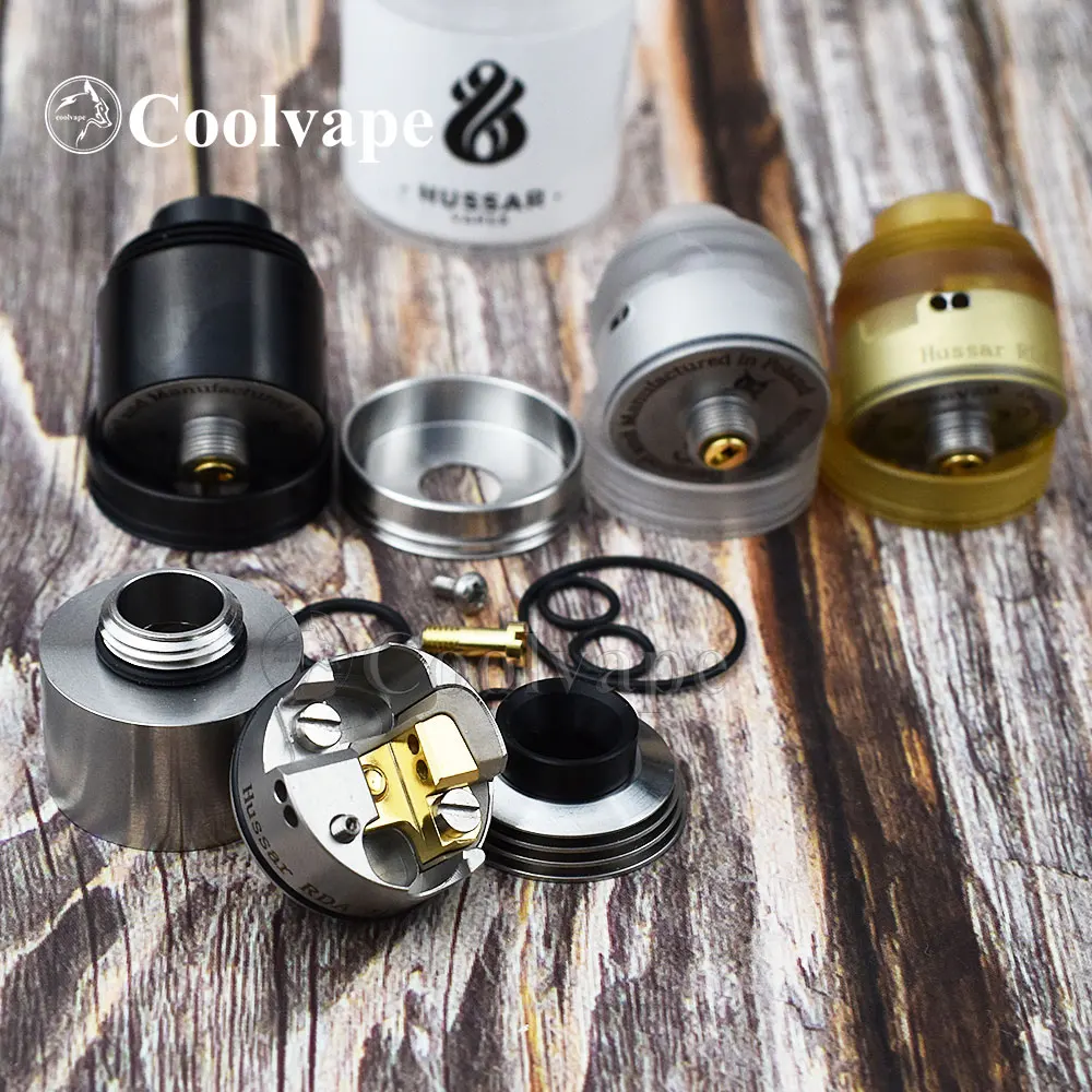 

Wolfcoolvape Hussar 2.0 RDA Tank 22mm 316SS Hussar V2 tank rda