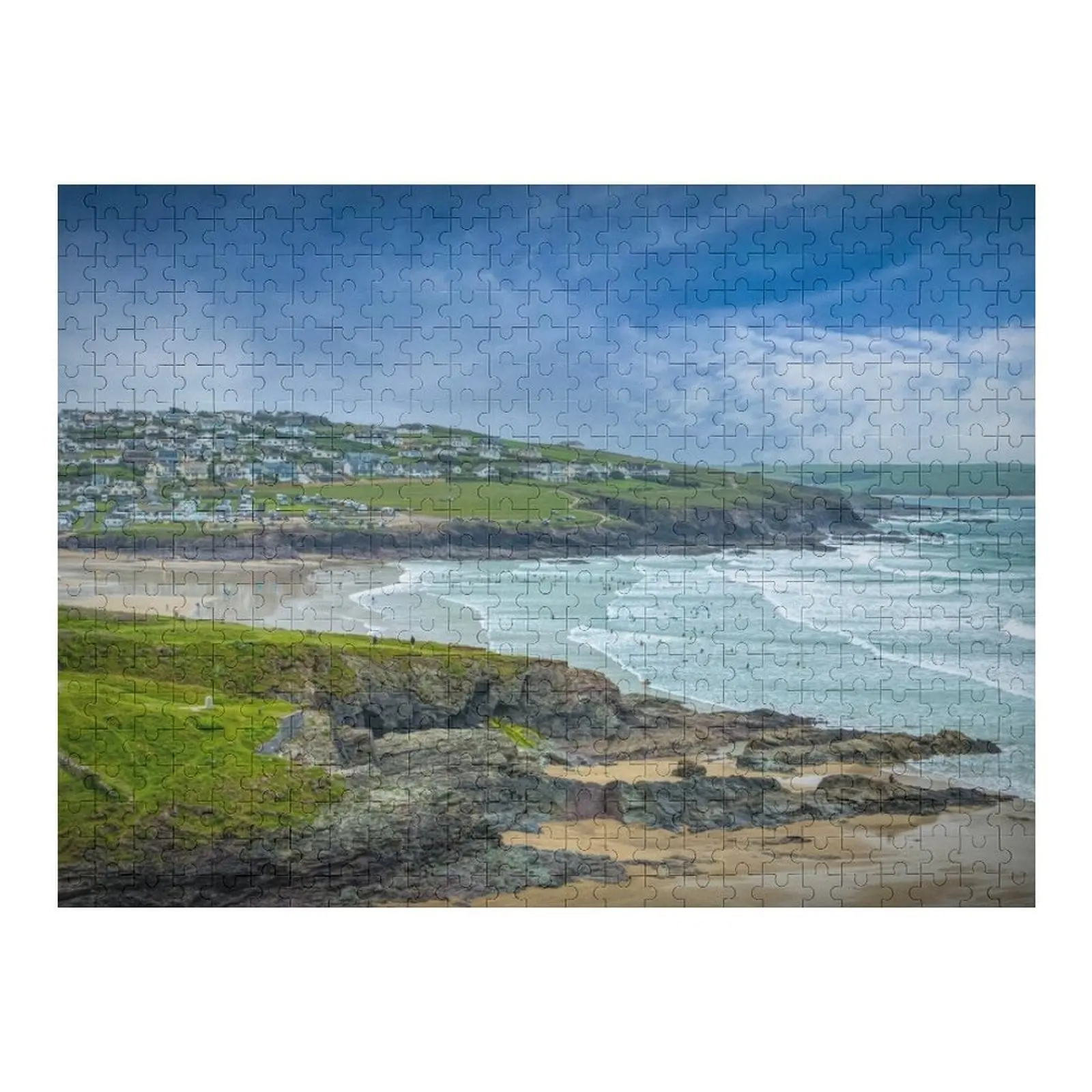 

Coastal Footpath to Polzeath Jigsaw Puzzle Custom Child Woodens For Adults Jigsaw For Kids Picture Puzzle