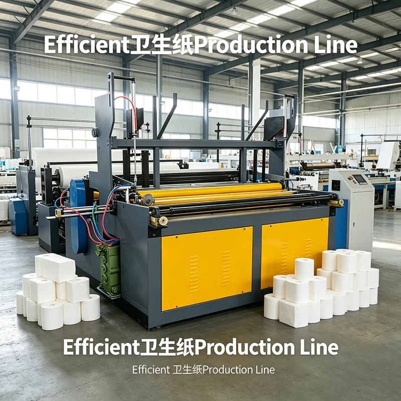 Full Automatic Toilet Roll Manufacturing Machine Heavy Duty Industrial Paper Rewinder And Perforator For Factory Supply New