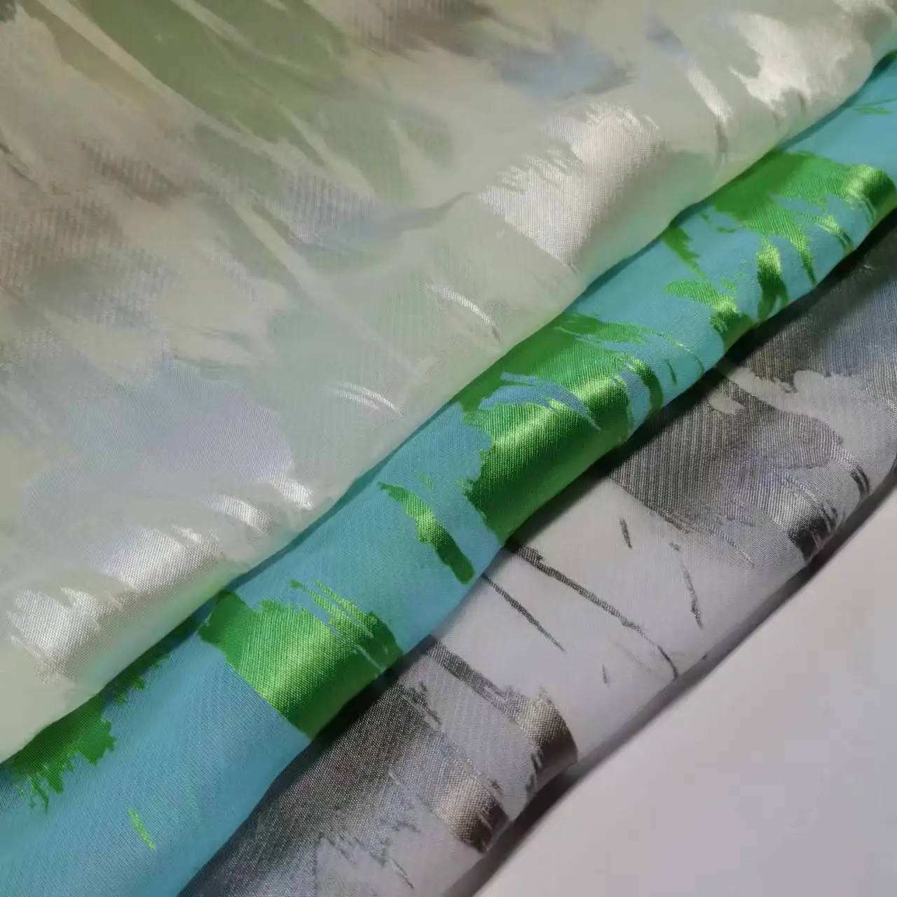 

Burnt-out Dress Fabric Flocked DIY Cheongsam Shirt Skirt Wedding Sewing Material