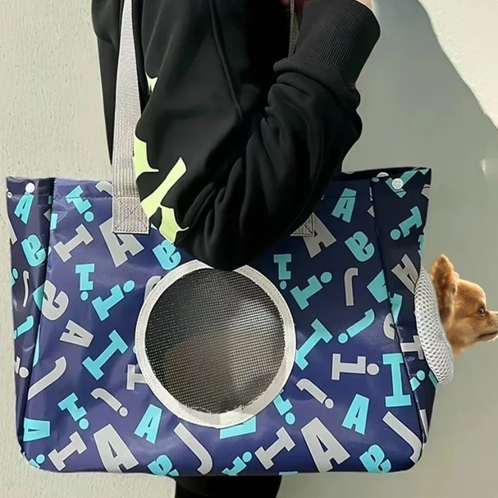 

Practical Portable Cat Carrier Bag Oxford Waterproof Pet Outing Bag Breathable Large Capacity Dog Handbag Outdoor Travel