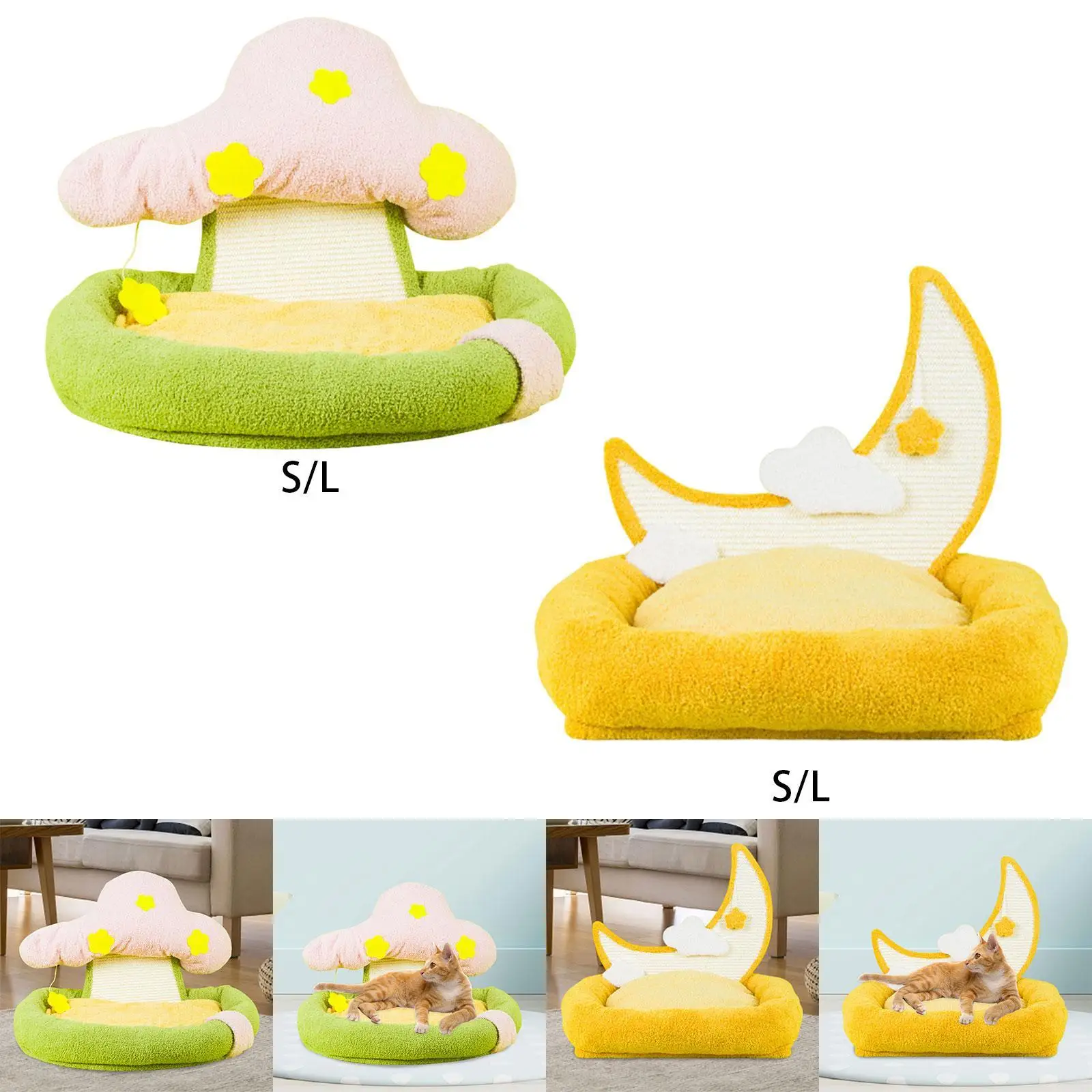 Cat Bed for Indoor Cats Cat Couch Bed Cats Sleeping Bed for Cats Small Dogs