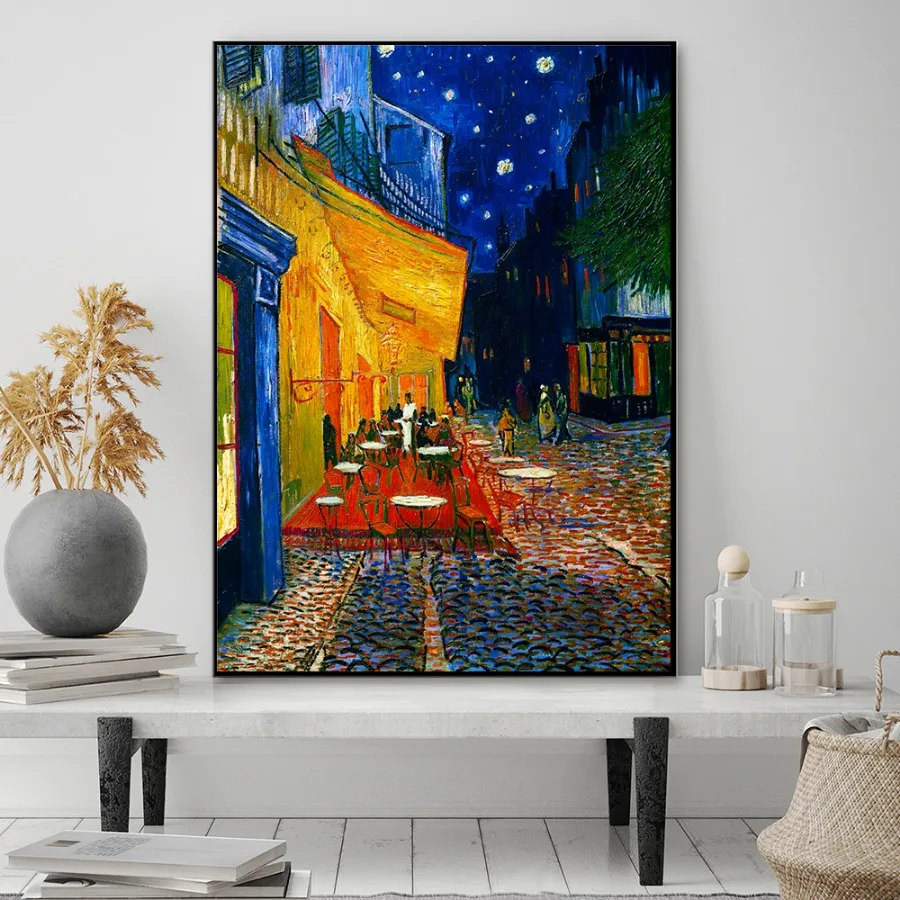 Famous Artist Van Gogh Oil Painting Starry Sky Iris Flower Sunrise Landscape Canvas Painting Print Poster Picture Wall Decor