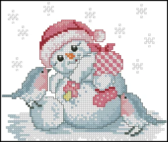 Chinese Cross-Stitch Kits, Embroidery Needlework Sets, Snowman and Bird, 25-23, 16CT, 14CT, 18CT, DIY