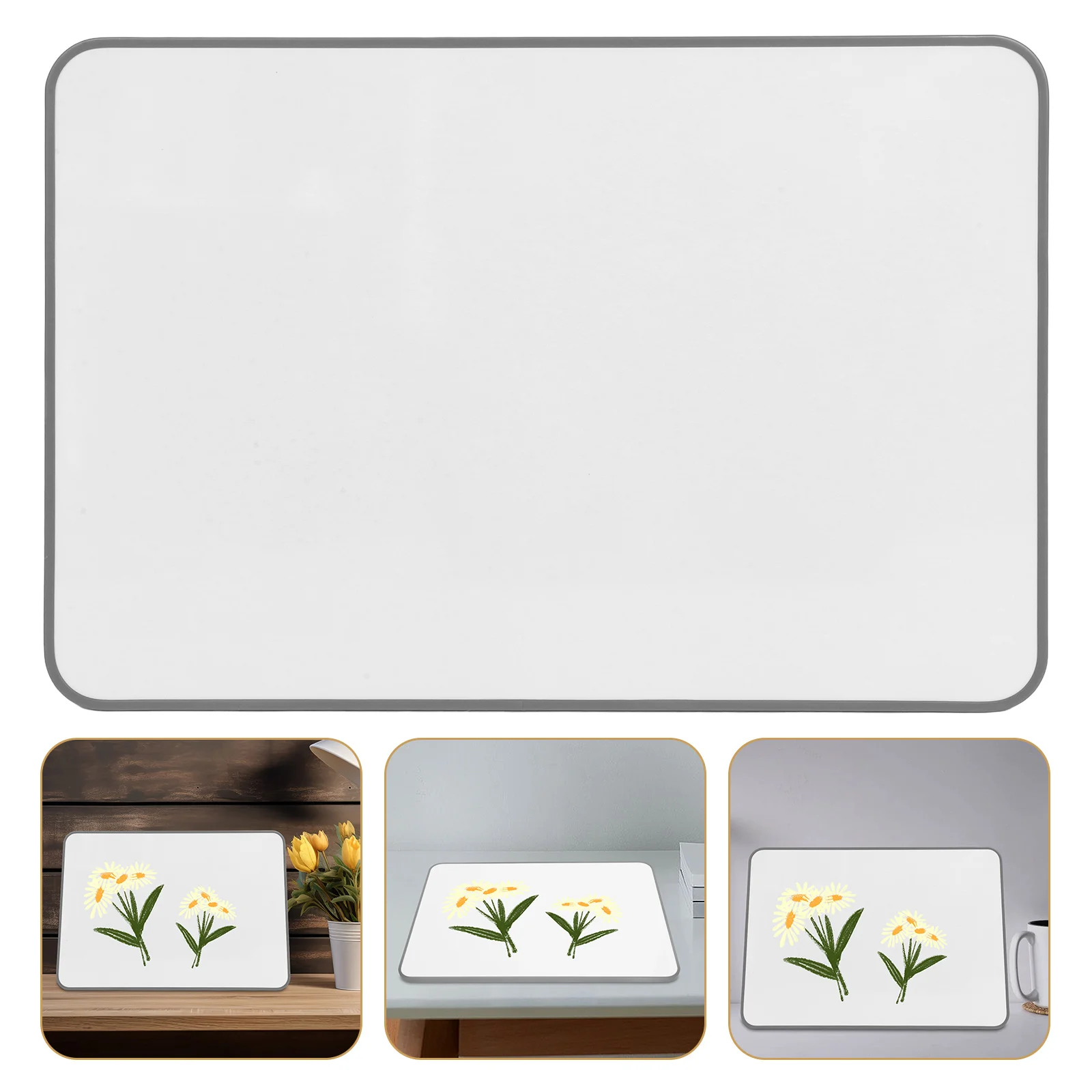 

Magnetic Whiteboard Double Sided 30x45x1cm Reusable Dry Erase Board for Office Study Lightweight Portable Smooth Fridge