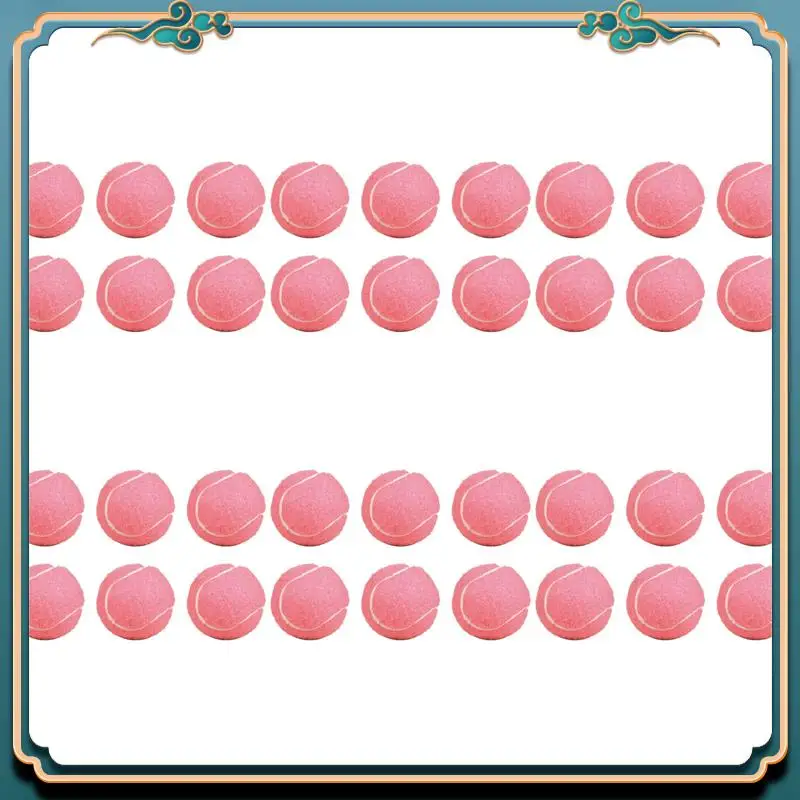 

ABMV-36Pcs Pack Pink Tennis Balls Wear-Resistant Elastic Training Balls 66Mm Ladies Beginners Practice Tennis Ball For Club