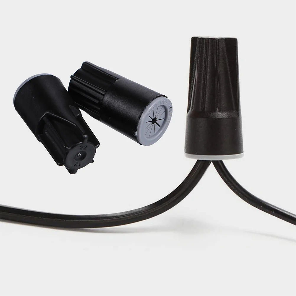 

50pcs Wire Connectors Waterproof Electrical Nut Caps 0.93x0.47in for Landscape Lighting Irrigation Valves Outdoor Speakers Wires