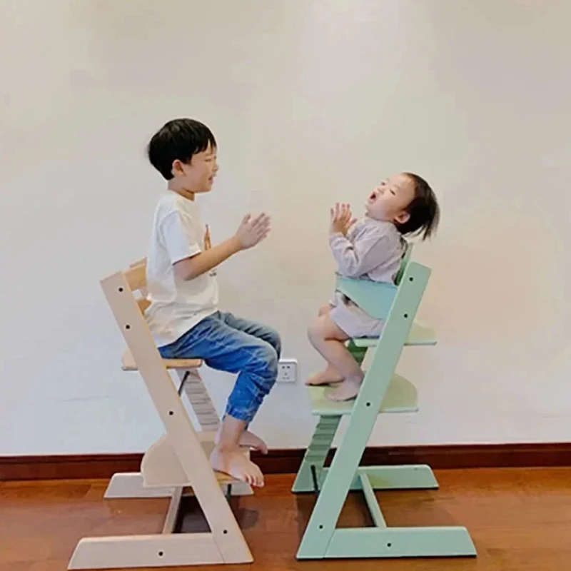 Dining Chairs Solid Wood Children's Growth Chairs Baby Multi-functional Modern Nordic Simple Design Adjustable Furniture Chair