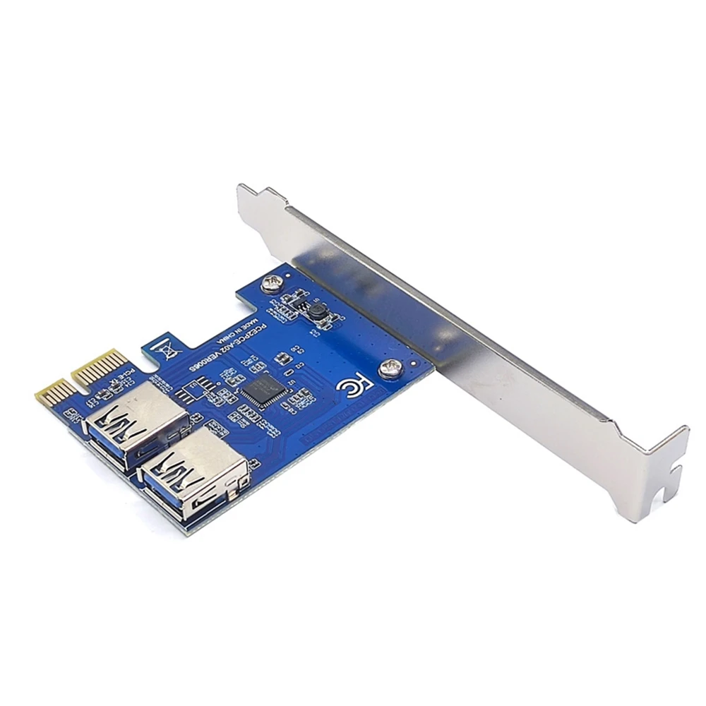 

PCI-E 1–2 слота PCI Express 1X Внешняя плата адаптера Riser Порт PCIe Карта-множитель для машины для майнинга биткойнов