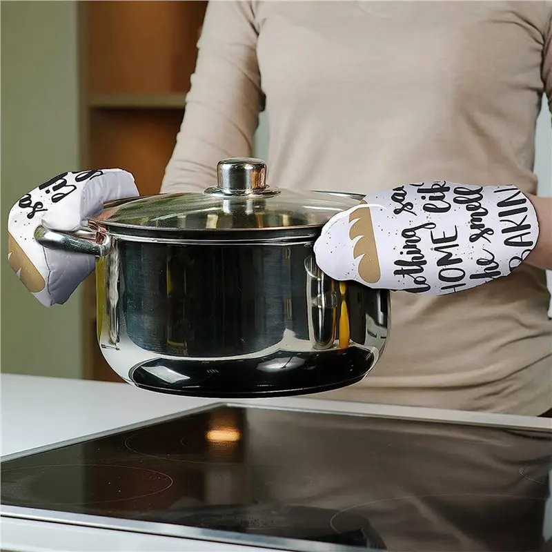 ABJN-Sublimation Blank Oven Mitts Set Gloves And Sublimation Blank Pot Pad For DIY Kitchen Dining Room Accessories 12Pcs