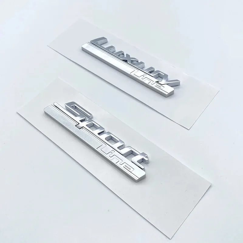 New Luxury Line Sport Line Fender Emblem for  730 740 750 750Li Side Logo Car Styling Refitting Upgrade Sticker Chrome& Matte
