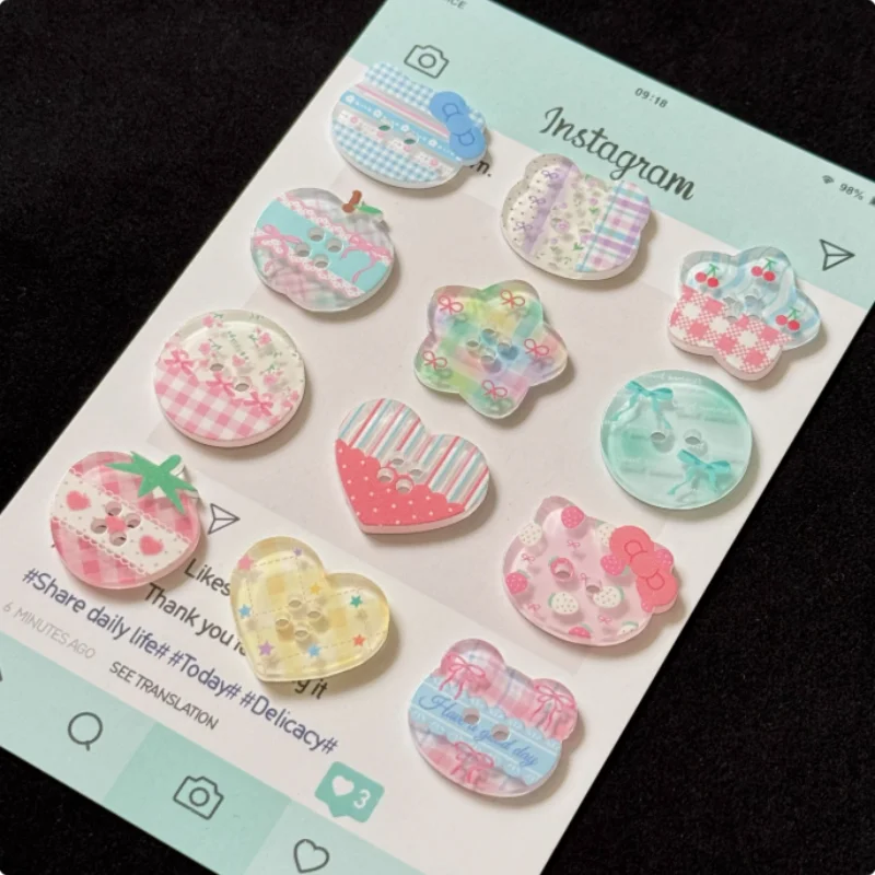 زر Ins style، والإكسسوارات المصنوعة يدويًا، وأزرار DIY لإكسسوارات القماش والعناصر المصنوعة يدويًا