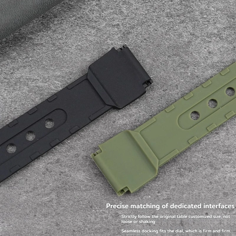 ل كاسيو FT-5500WC AW-80V W-89H سلسلة ساعات مطاطية مقاوم للماء مقاوم للعرق الرياضة لينة ريترو حزام ساعة سيليكون