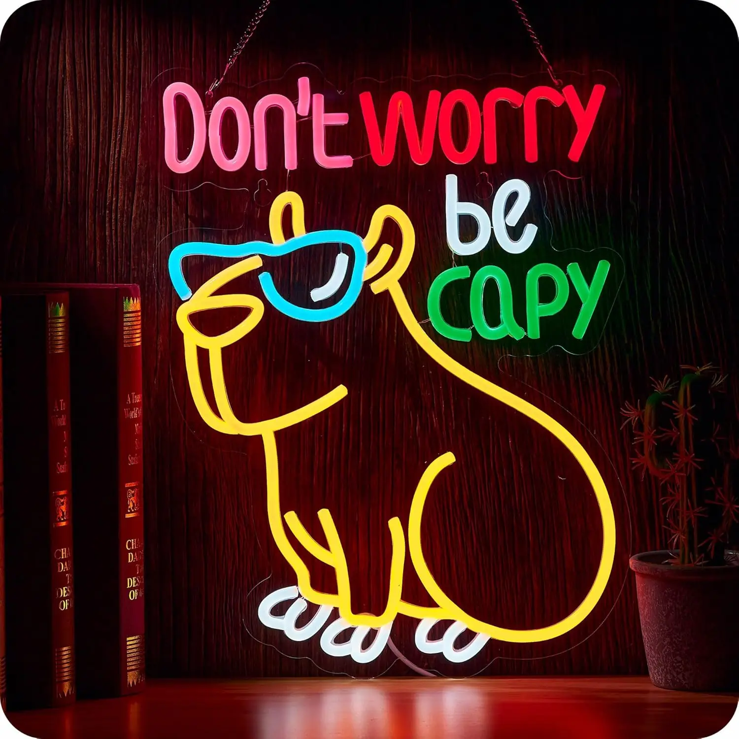 

Capybara Neon Sign Party Decor,Simple Installation DIY Neon LED Sign Atmosphere Light Home Wall Decoration