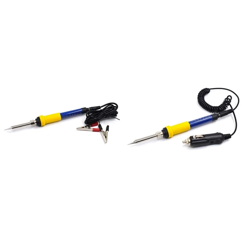 DC 12V Portable Soldering Iron Low-Voltage Car Battery 60W Welding Rework Repair Tools