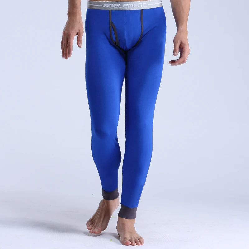 Autumn and winter men's single thin Modal long Johns slim body comfort leggings youth thermal pants leggings