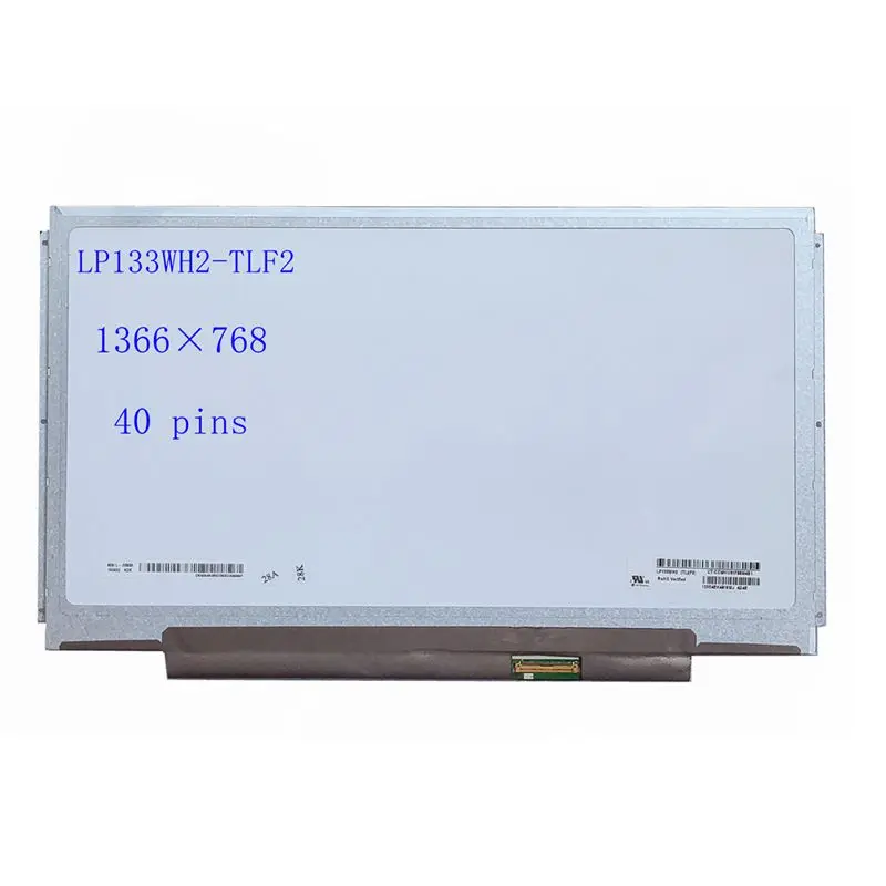 13.3'' Laptop Lcd Screen  LP133WH2-TLF2 LP133WH2-TLHA 1366*768  LVDS 40PIN