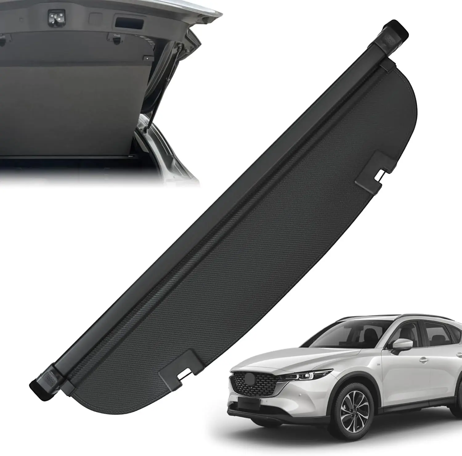 

Retractable Cargo Cover for Mazda CX-5 2017-2026, Carbon Fiber Texture, Anti-Peeping Privacy Shade, Easy Installation